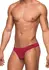 Male Power Seamless Sleek Thong L/XL - Cotton Waistband, Black