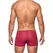 Male Power Seamless Sleek Mini Short XL Red Wine Low Rise Comfort