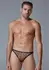 Male Power Star Motif Ultra Sheer Thong L/XL - Stretch Mesh Briefs