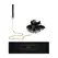 Leather Torn Premium Collar and Adjustable Leash 100 cm Black