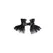 Leather Torn Premium Collar and Adjustable Leash 100 cm Black