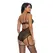 Enticing Vixen Lingerie Teddy S with Garter Straps, Black, Soft Cup