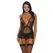 Caught You Looking Nightgown Set S - V-Neckline, Garter Straps, Panty