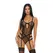 See You Peeking Mesh Teddy S - Elegant Sheer Lingerie with Garter Straps