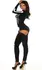 Leg Avenue Bad to the Bone Costume Skeleton Print S/M Bodysuit Set
