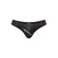 Male Power Zip Bikini S Black Semi-Sheer Stretch Abstract Pattern