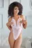 Dreamgirl Lace Teddy L/XL - Open Cup & Ribbon Side Detail