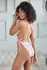 Dreamgirl Lace Teddy L/XL - Open Cup & Ribbon Side Detail