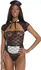 Dreamgirl Maid Teddy One Size - Lace Costume Set with Bolero & Headband