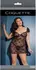 Dreamgirl Plus Size Čipkana Kombinezon Roze Akcenti Kratki Rukavi 2XL/3XL