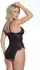 Leg Avenue Plus Size Prozirna Crossless Čipkana Teddy Podesive Naramenice
