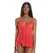 Dreamgirl Lace Trim Babydoll & Thong Set Adjustable Straps One Size