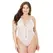Dreamgirl Plus Size Mesh Teddy Diamond Pattern Adjustable Straps