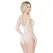 Dreamgirl Mesh High Cut Bodysuit with Lace-Up Detail One Size