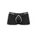 Male Power Helmet Short L - Snap Pouch & Satin Waistband Black