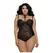 Dreamgirl Teddi NH-1X Crni Čipkani Bodi Plus Veličina
