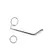 Mystim Stainless Steel Urethral Trainer with Glans Ring 8 mm