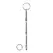 Mystim Ribbed Stainless Steel Sounding Rod 0.4/9 mm - Durable Precision Tool