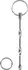 Mystim Ribbed Stainless Steel Urethral Sounding Rod 8 mm