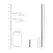 Mystim Ribbed Hollow Metal Urethral Dilator 11 mm - Stainless Steel Rod