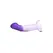 XR Brands G-Swirl Silicone Model Purple-White, Strap-On Compatible, Suction Cup