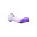 XR Brands G-Swirl Silicone Model Purple-White, Strap-On Compatible, Suction Cup