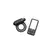 Bang! Silicone Intimate Ring with Dual Loops & Remote Vibration Black