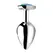 Master Series Turquoise Gem Heart Plug Medium - Aluminum, Blue Accent
