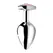 Master Series Rose Quartz Heart Medium Plug - Aluminum & Gemstone Pink