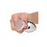 XR Brands Rose Quartz Heart Anal Plug Large - Aluminum & Gemstone Pink