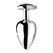 XR Brands Amethyst Heart Plug Large - Aluminum & Amethyst, 3.3'' Purple