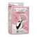 XR Brands Rose Quartz Gem Plug Medium - Aluminum, Pink Crystal Base