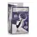 XR Brands Amethyst Gem Metal Plug Medium - Aluminum, Purple Stone