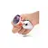 XR Brands Amethyst Gem Metal Plug Medium - Aluminum, Purple Stone