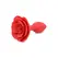 Booty Bloom Silicone Rose Plug Medium - Velvet Touch, Floral Design