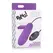 XR Brands Vibrating Silicone Bullet 7 Modes Rechargeable Black