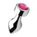 Blush Novelties Temptasia Aluminum Plug Medium Pink Gem Weighted Base