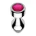 Blush Novelties Temptasia Aluminum Plug Medium Pink Gem Weighted Base