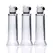 XR Brands 3-Piece Cylinder Set for Targeted Pumping - Clear, Small Size