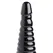 XR Brands Master Series Rebrasti Intimni Konus Crni 28.5cm Velika Veličina