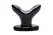 XR Brands Ass Anchor XL Flared Plug Black - Expanding Design, TPE