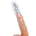 XR Brands Hunky Junk Vibrating Enhancement Sleeve Clear 7in