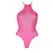 Shots Neon Halter Neck UV-Activated Bodysuit Neon Pink, Size XS/XL