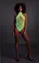 Neon Lingerie Bodysuit od Shots - Halter Vrat, UV Reaktivan, Neon Zelen