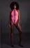 Neon High-Cut Bodysuit od Shots - UV Reaktivan, Rastegljiv, Neon Roze/Zelen