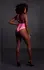 Neon High-Cut Bodysuit od Shots - UV Reaktivan, Rastegljiv, Neon Roze/Zelen
