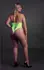 NEON High-Cut Body UV-Aktivirani Rastegljiv Neon Roze Veličina XS/XL