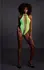 NEON High-Cut UV-Aktivirani Bodysuit, Neon Roze, Fleksibilan Kroj
