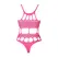 OUCH! Neon Body UV-Aktivirani Grčki Dekolte Neon Roze XS/XL