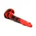 XR Brands King Cobra Silicone Intimate Device 36cm Red/Black Suction Base